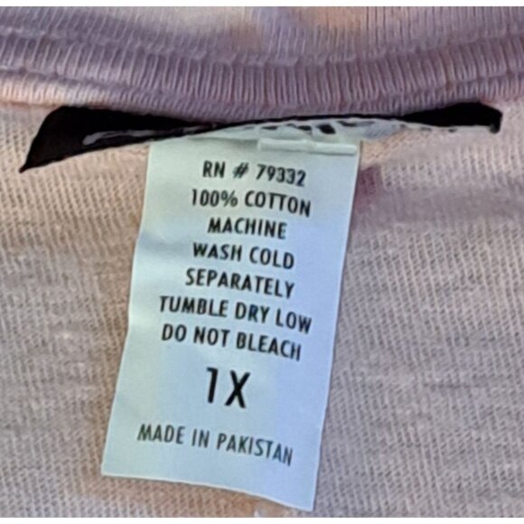 Faith Over Fear Pink Ribbon T-Shirt 1X Breast Cancer Awareness Fight - Picture 7 of 7